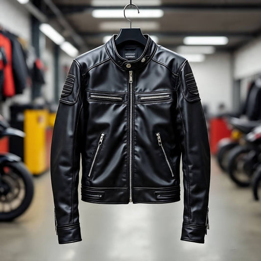 Waxed Canvas Biker Overcoat