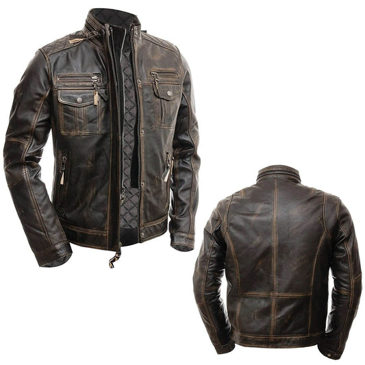 Lambskin Biker Jacket (Premium)